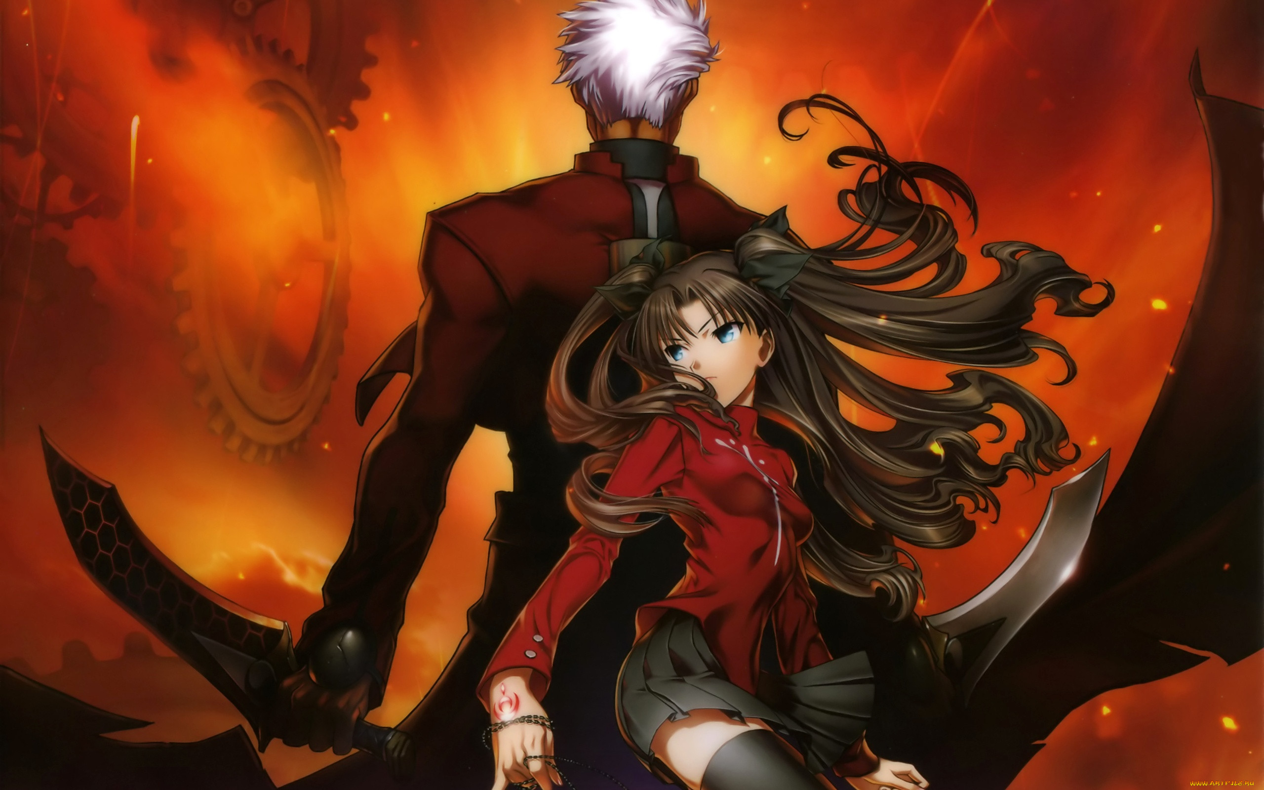 аниме, fate, stay, night.